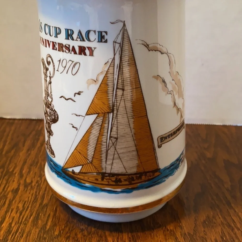 America's Cup 100th Anniversary Stitzel Weller Distillery Porcelain Decanter
